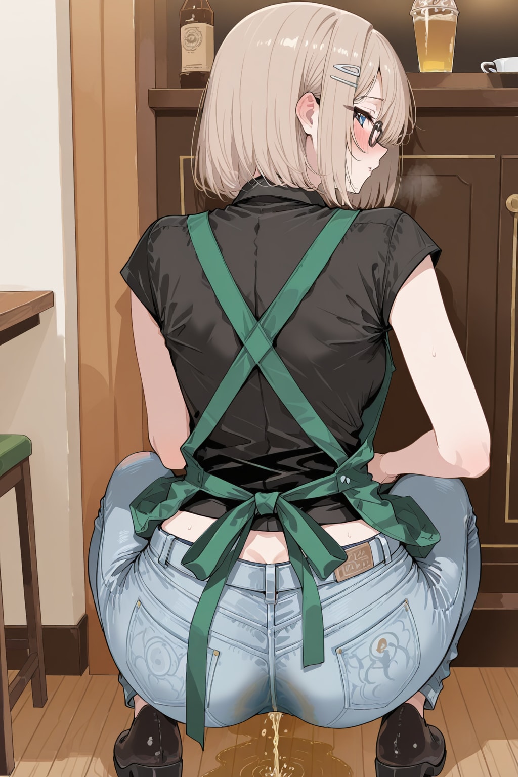 店内おしっこ女子 なぜこんなことに…2