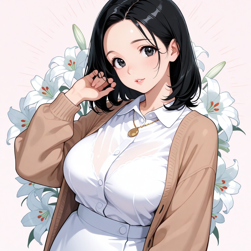 はかなげな百合