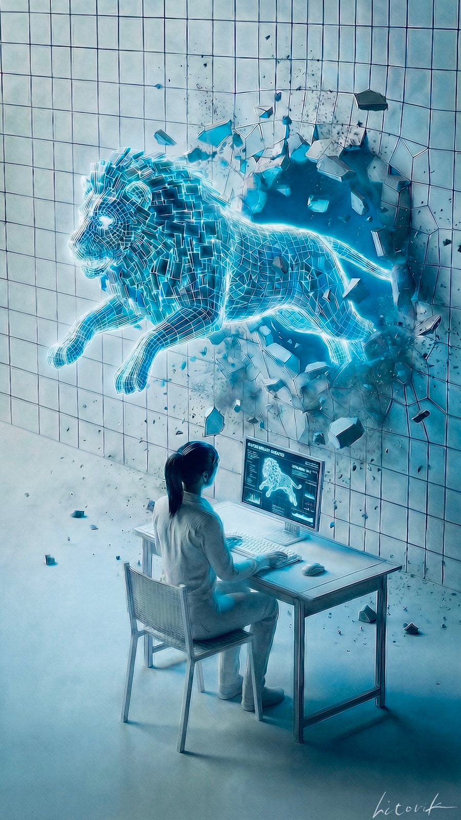 ライオン・プロトコル／スマホ壁紙アーカイブ | の人気AIイラスト・グラビア