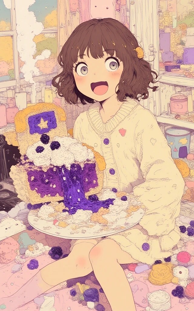 藍苺ケーキはいかがですか | の人気AIイラスト・グラビア