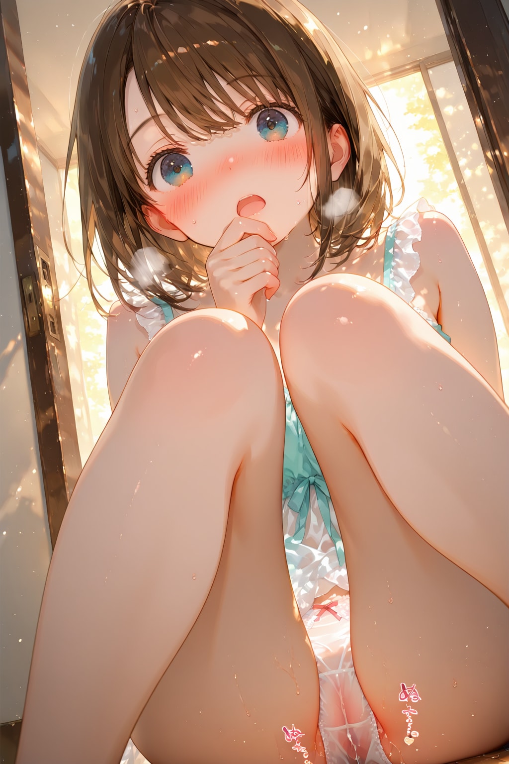 覗きでびしょ濡れ