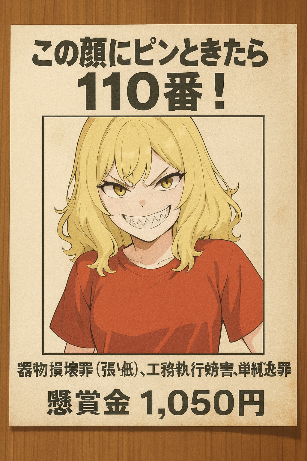 [張り紙見たよ(湖夏が)] 更に罪を重ねる湖夏