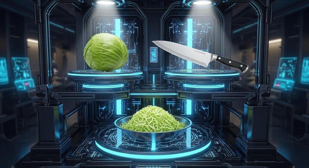 野菜と包丁で合成