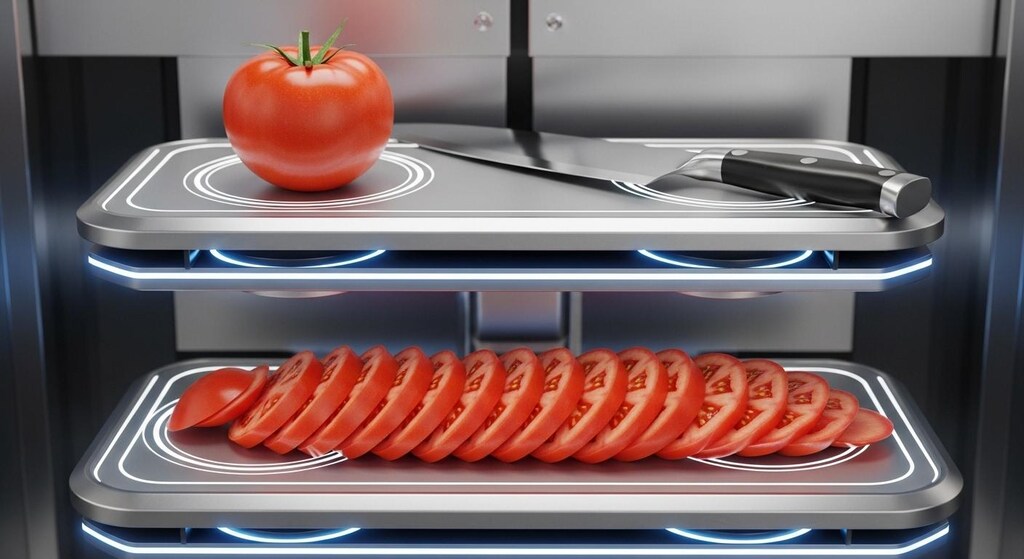 野菜と包丁で合成