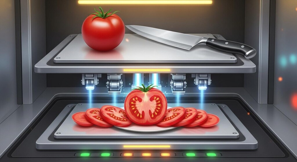 野菜と包丁で合成