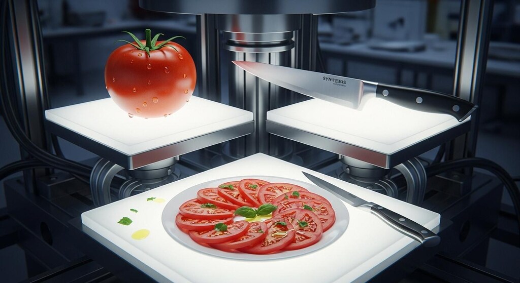 野菜と包丁で合成