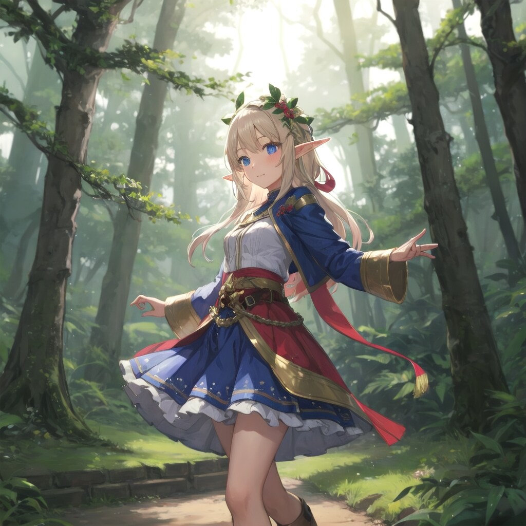 エルフの踊り子 | の人気AIイラスト・グラビア