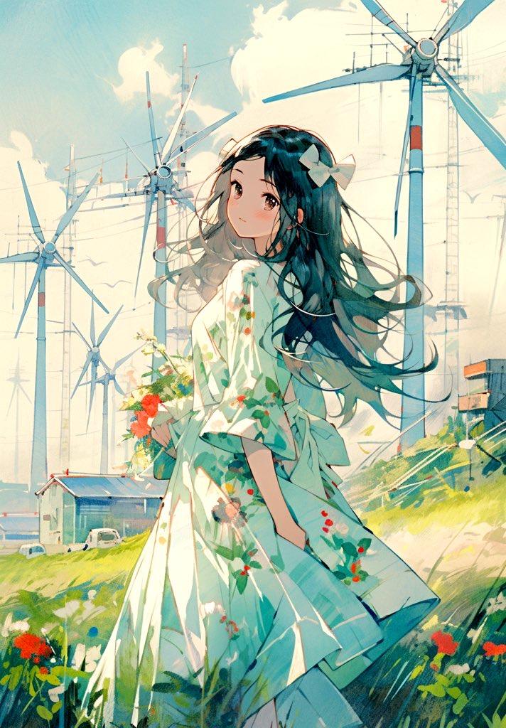 東風と少女