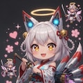 サイバーボテ腹狐耳巫女 5枚目