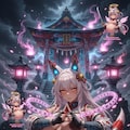 サイバーボテ腹狐耳巫女 3枚目