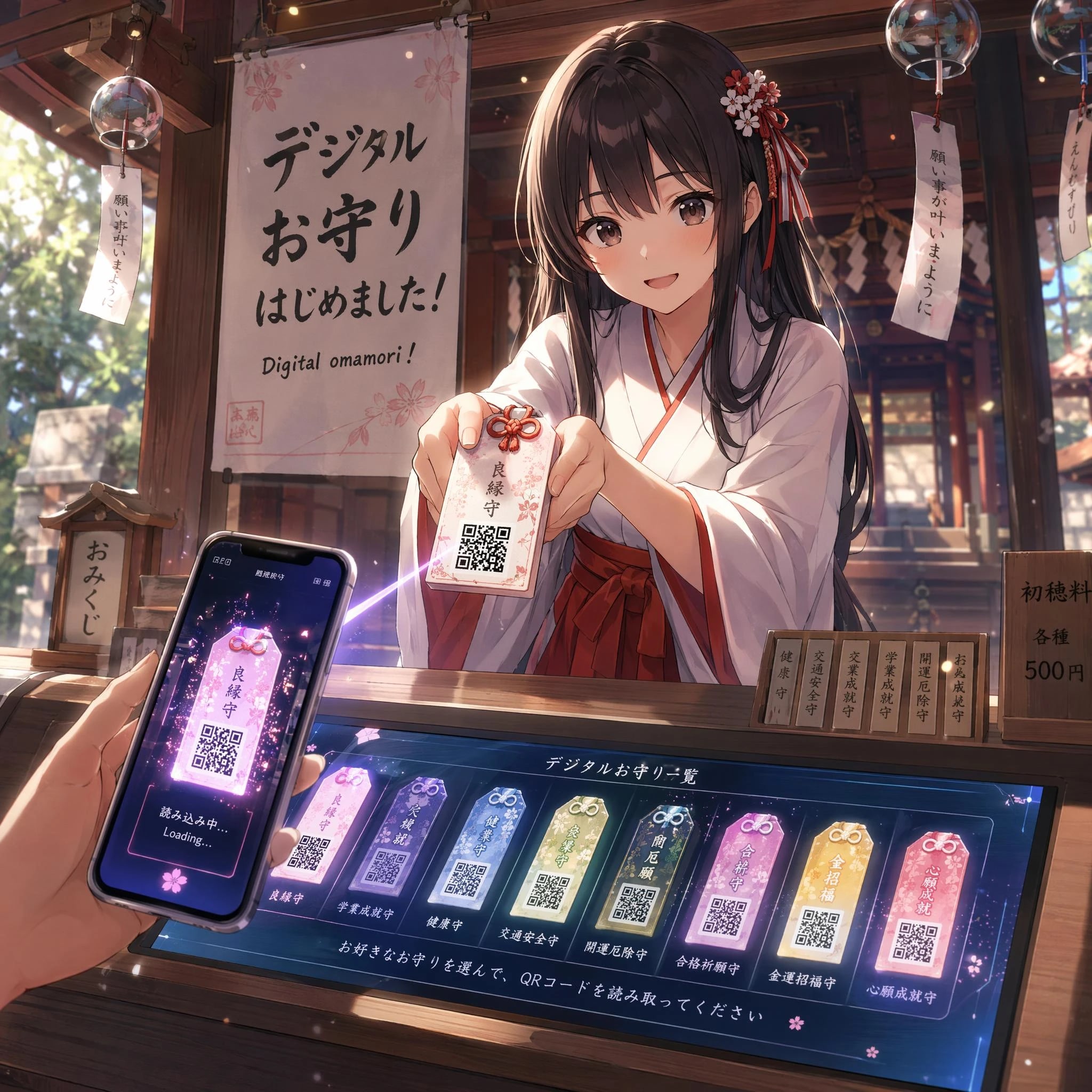 近未来の神社にて | の人気AIイラスト・グラビア