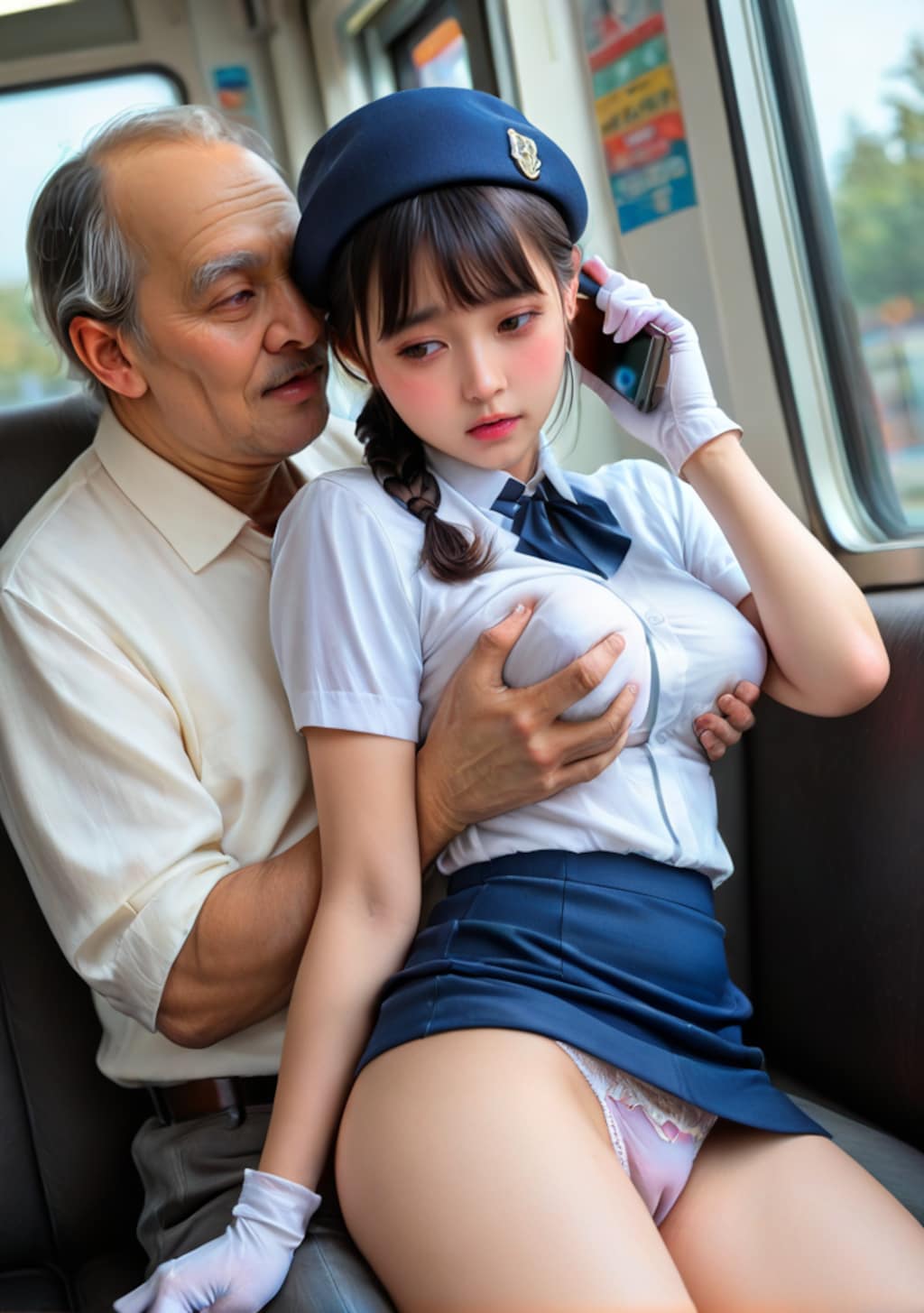 業務連絡（発車遅れます）