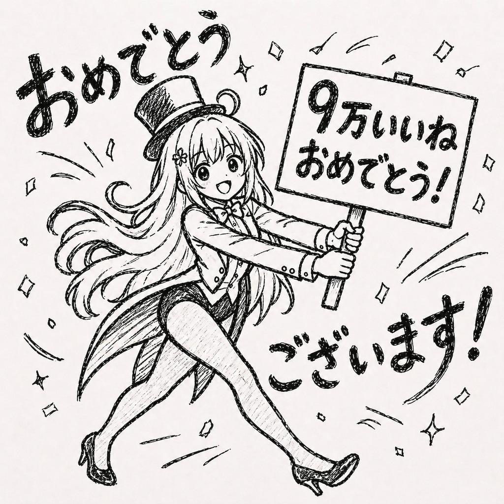 9万いいねおめでとうございます❕