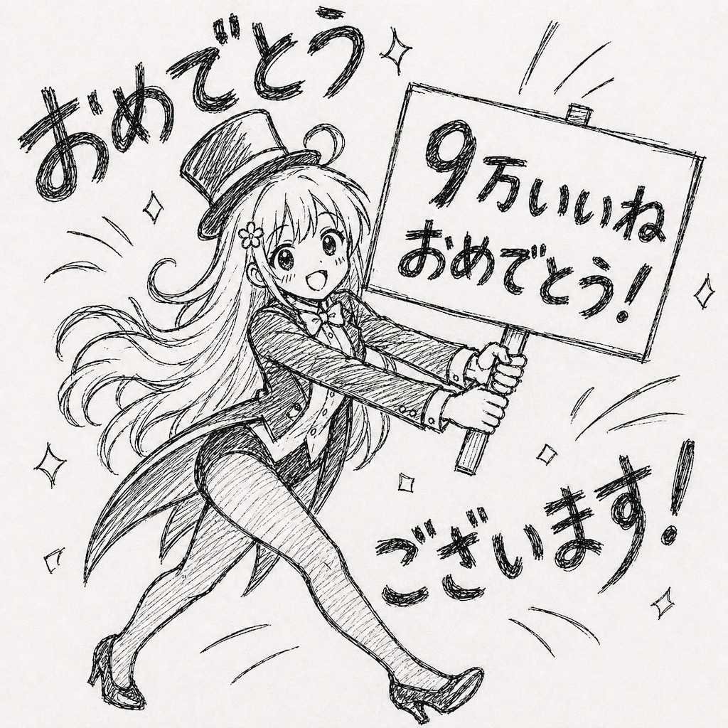 9万いいねおめでとうございます❕
