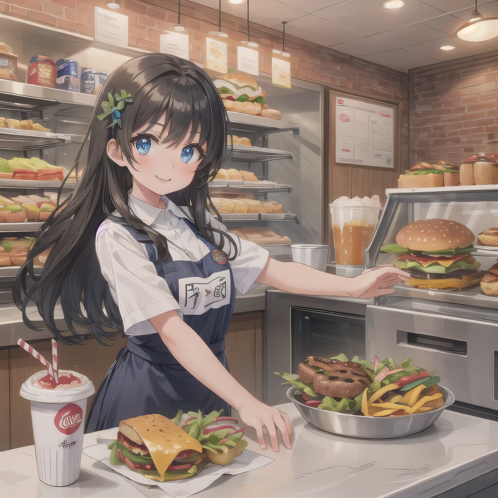 黒髪ロングでクルーの少女９