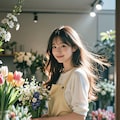 花屋さんの店員 4枚目