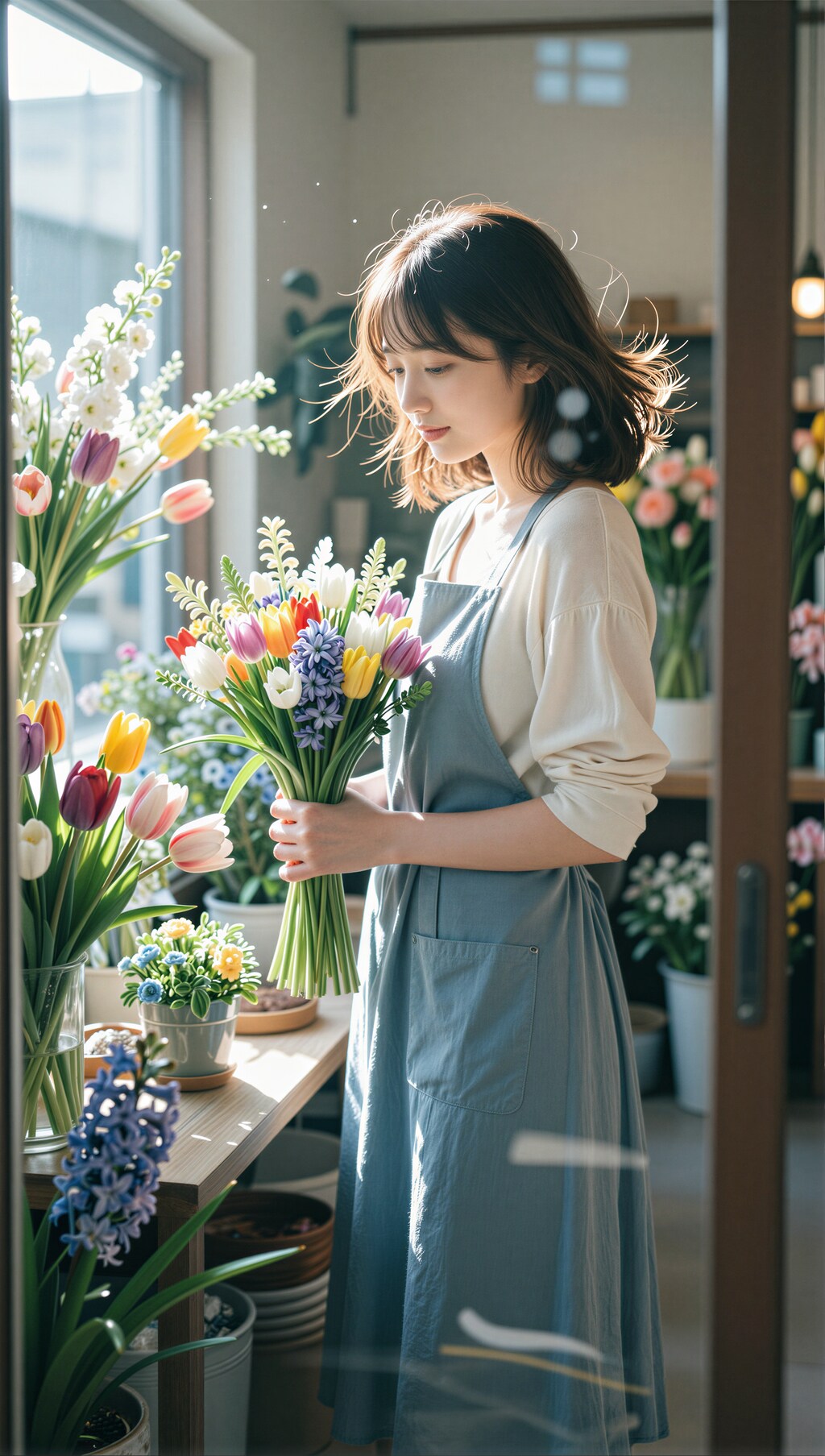 花屋さんの店員