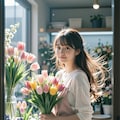 花屋さんの店員 2枚目