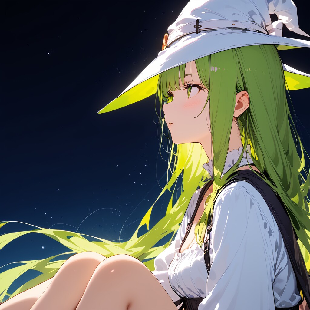 白い帽子の魔女 | の人気AIイラスト・グラビア