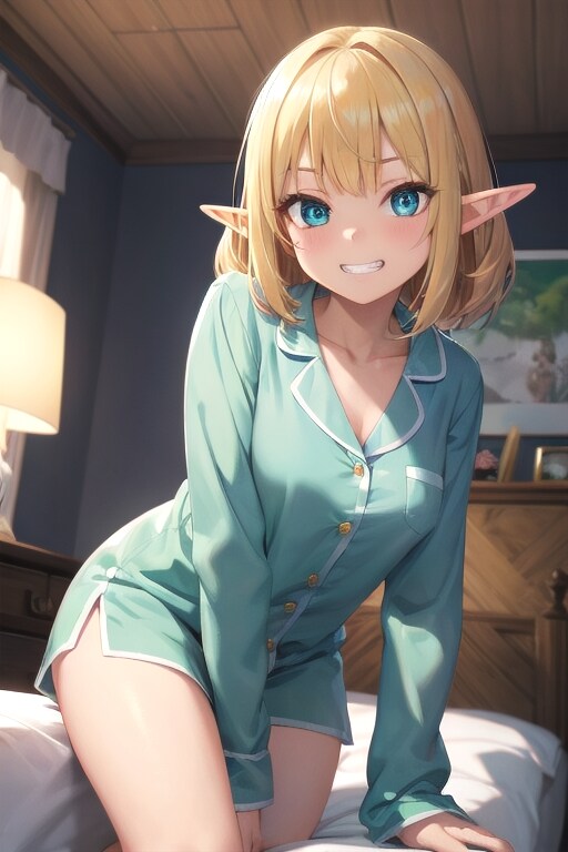 エルフさんに起こされる朝 | の人気AIイラスト・グラビア