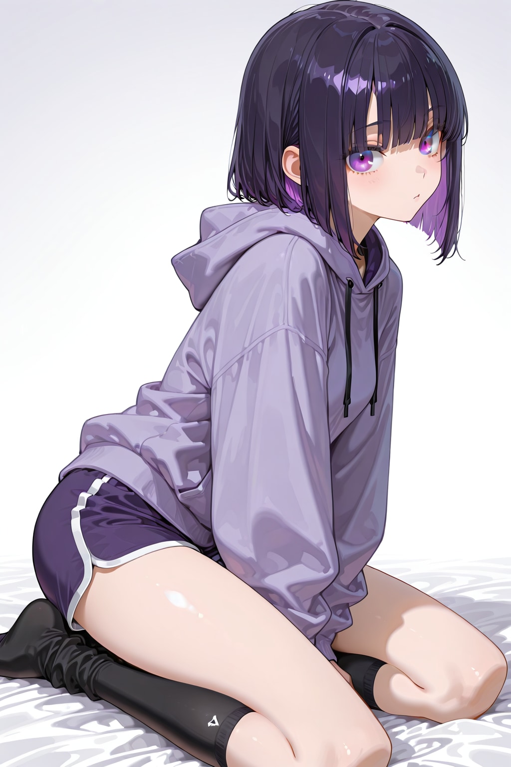 紫色が似合う女の子3 | の人気AIイラスト・グラビア