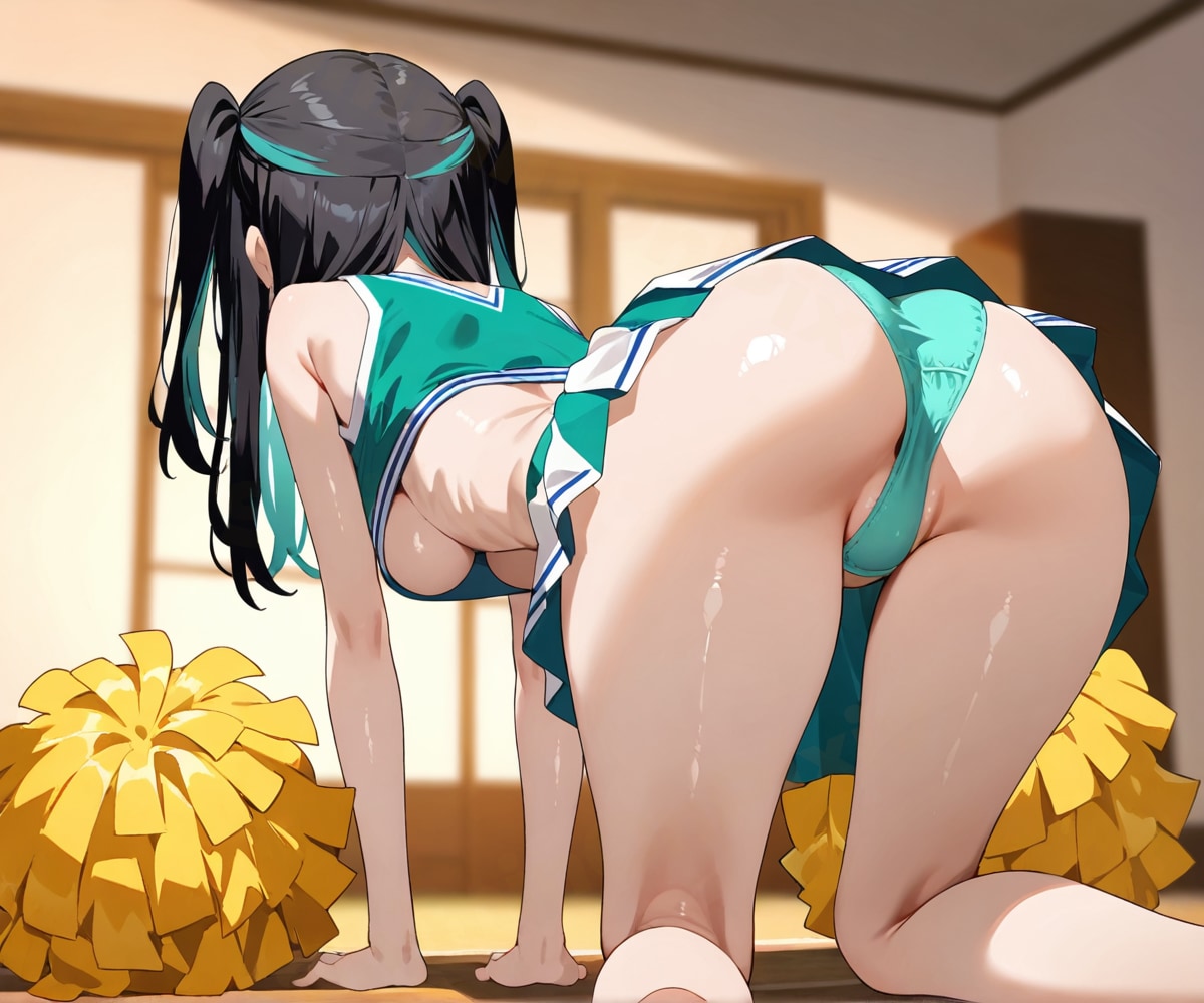 四つん這いチアガールさんのお尻 / All fours cheerleader's ass