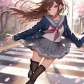 桜の少女 4枚目