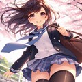桜の少女 5枚目