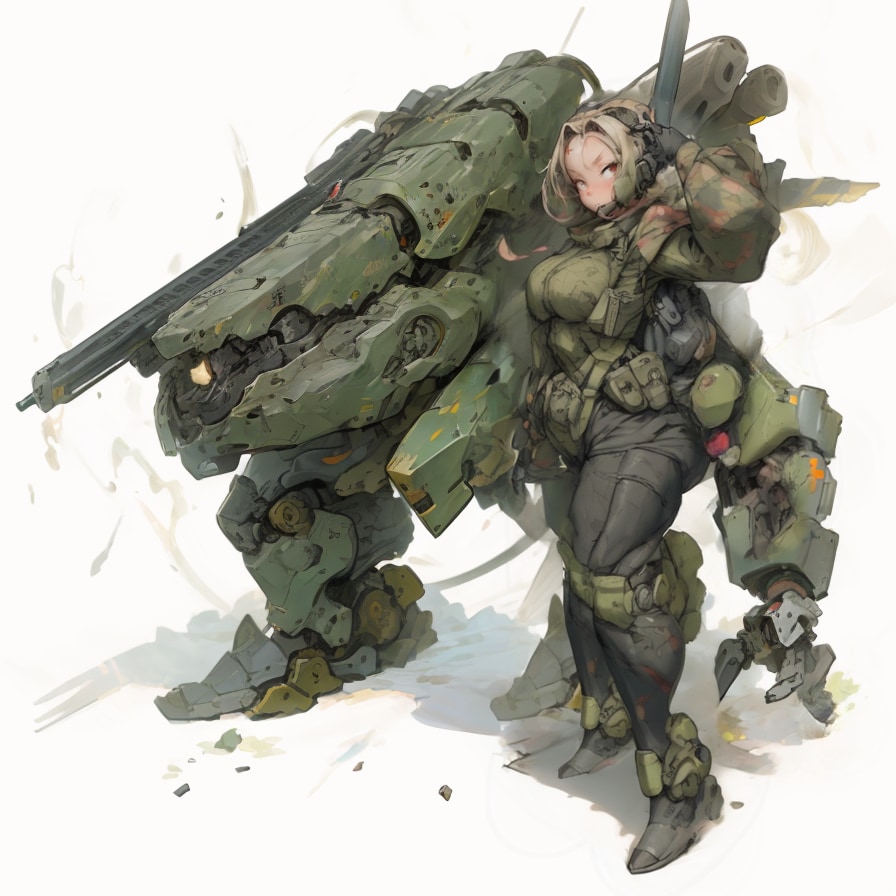 Girl and Robot1083