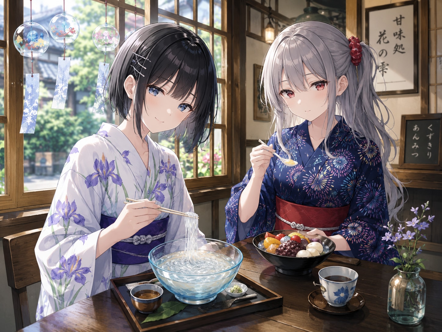 甘味処で