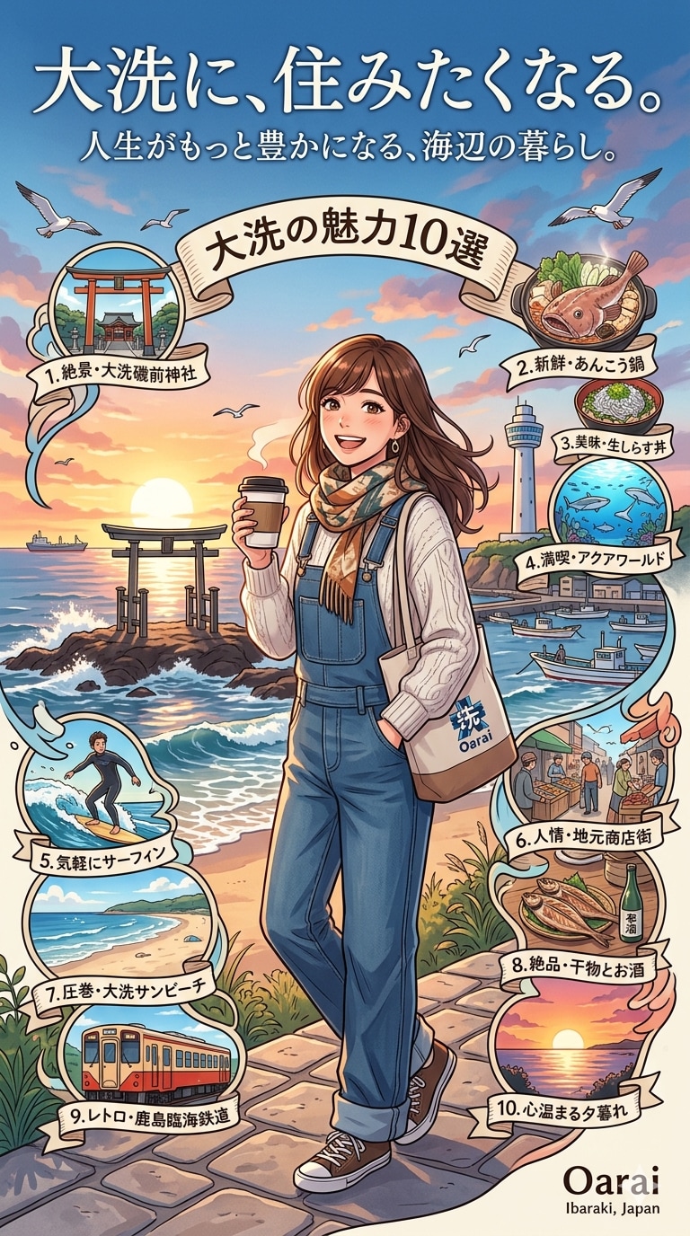 大洗に住もう | の人気AIイラスト・グラビア