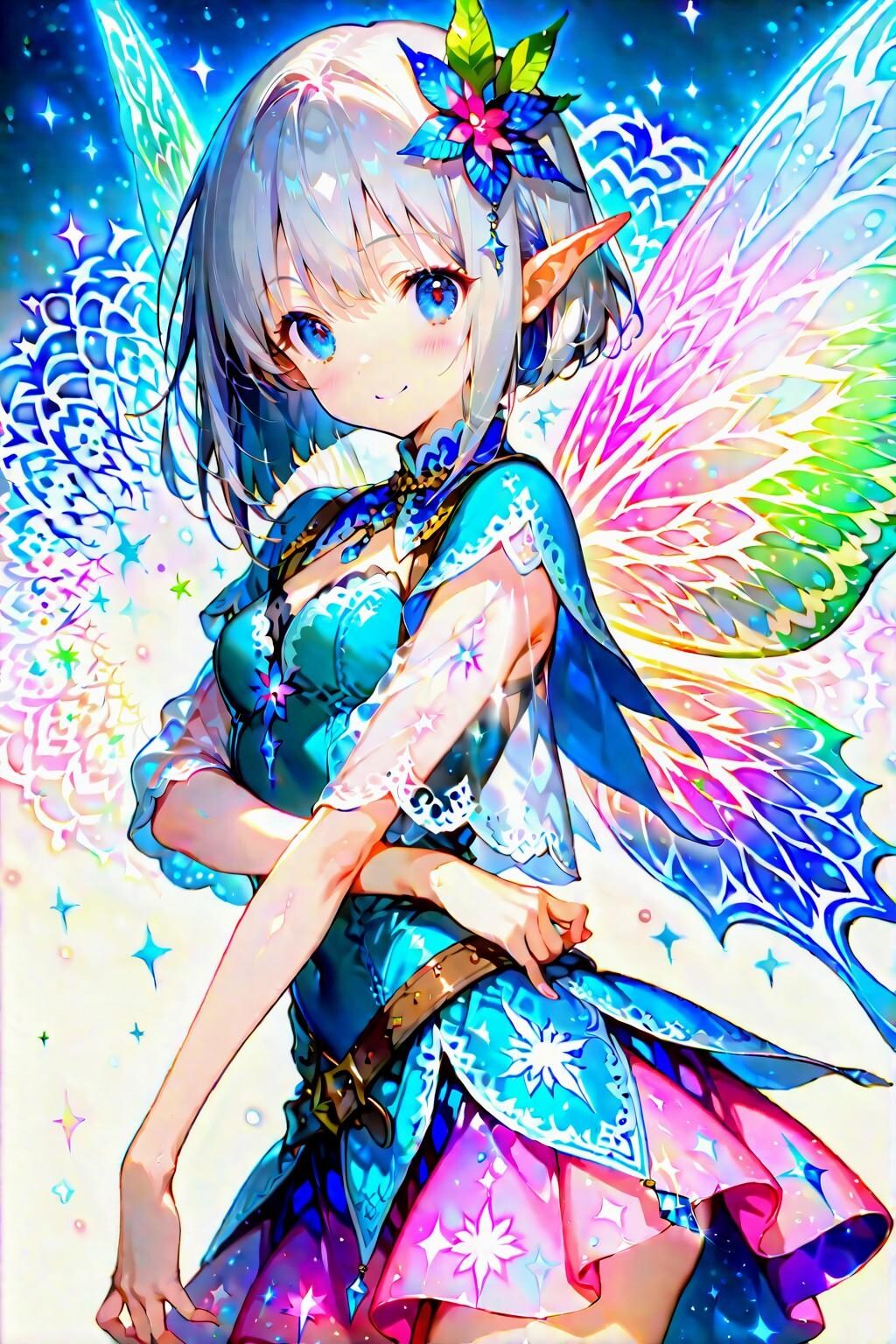 お試し生成・エルフお姉やん２枚✌️