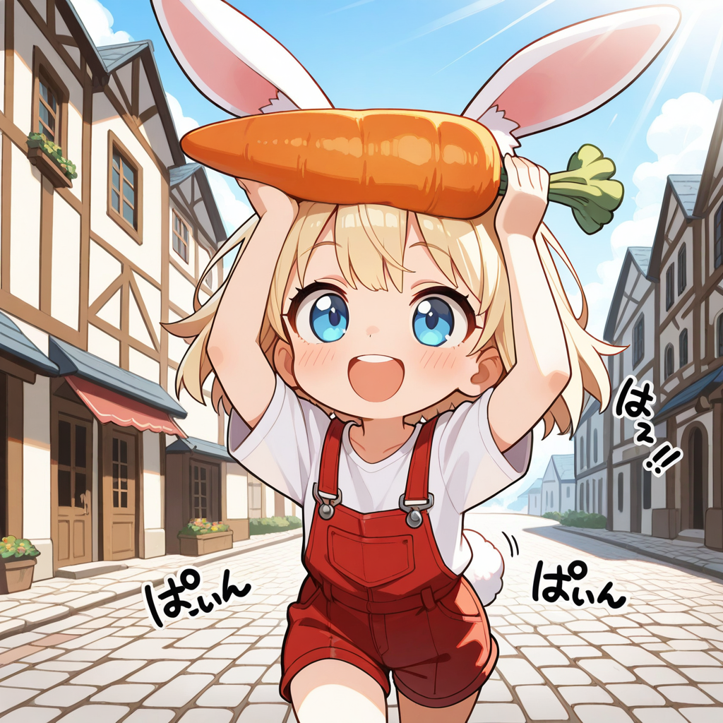 おじさぁ～ん！！にんじんがお安いですよぉ～♡