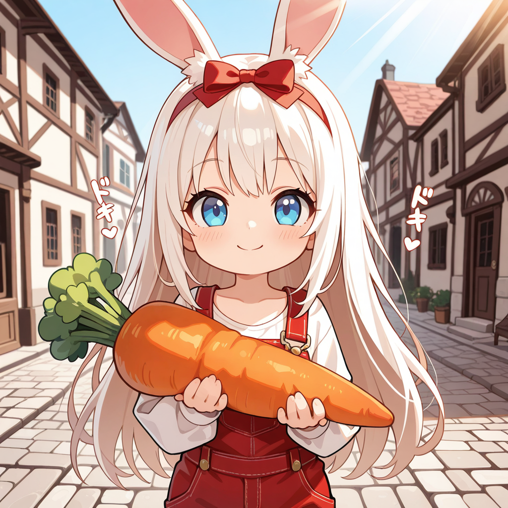 おじさぁ～ん！！にんじんがお安いですよぉ～♡