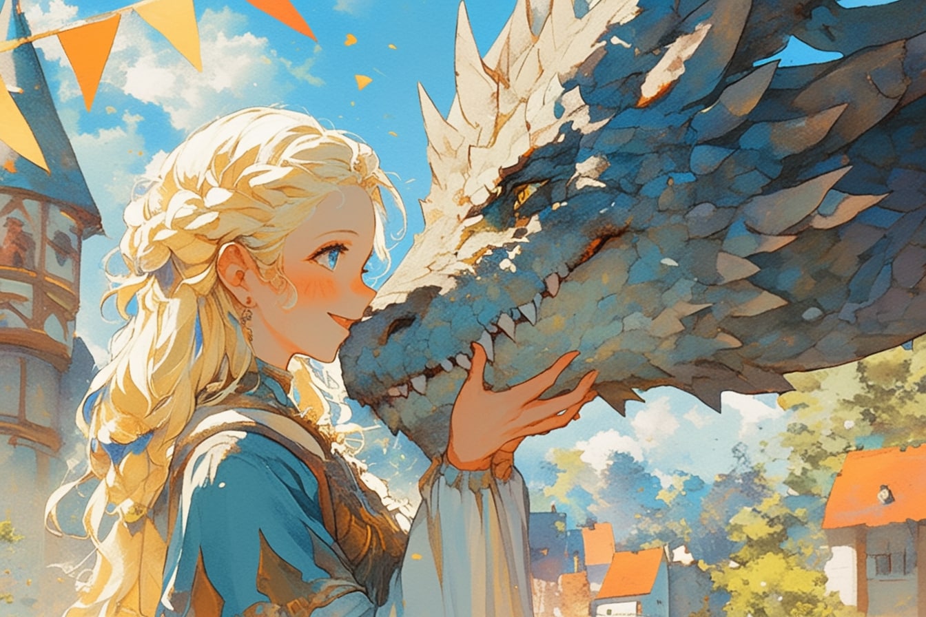 ドラゴンと少女（竜騎士）166 | の人気AIイラスト・グラビア