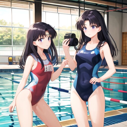火野レイ、ガチの水泳大会に行く