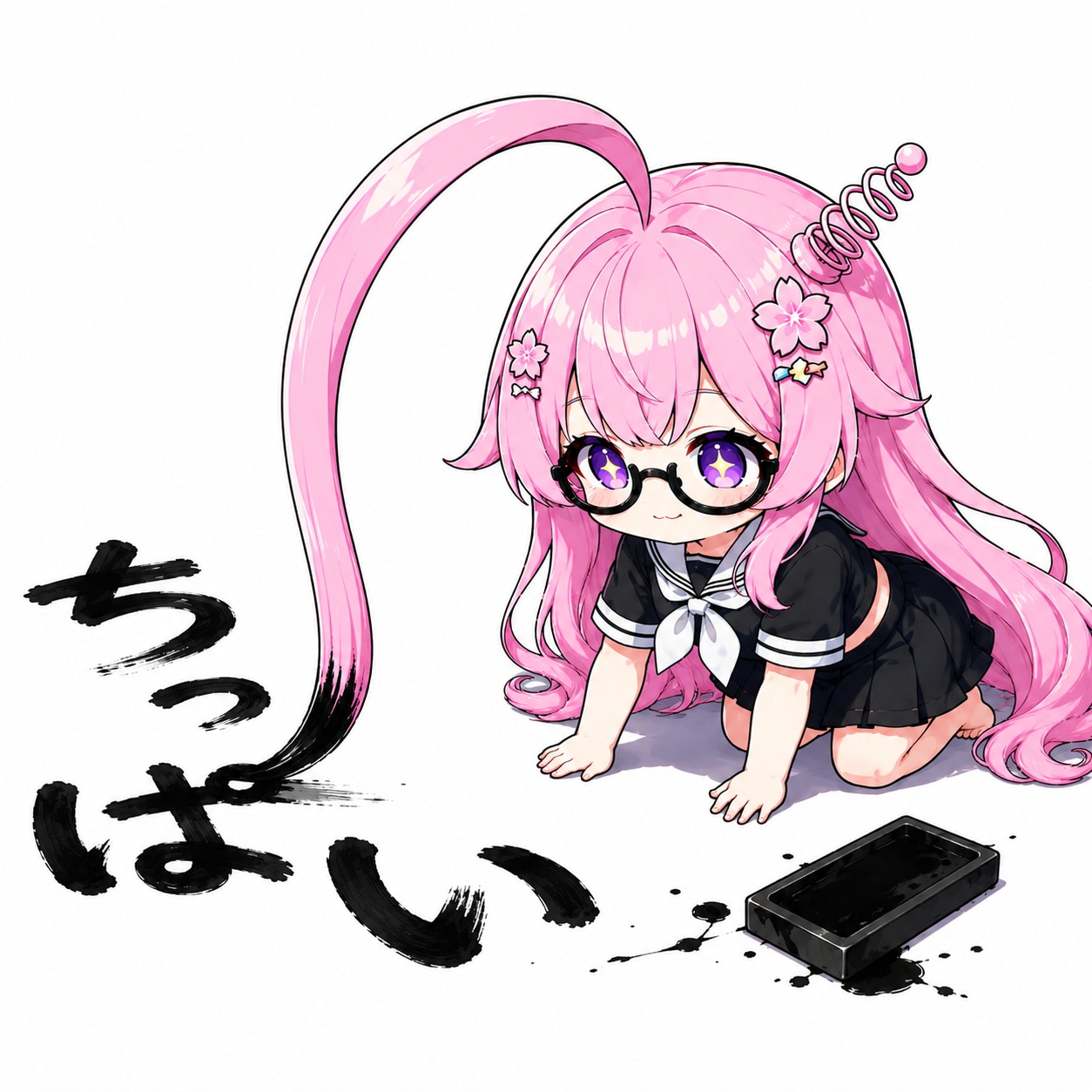 アホ毛書道初段 | の人気AIイラスト・グラビア