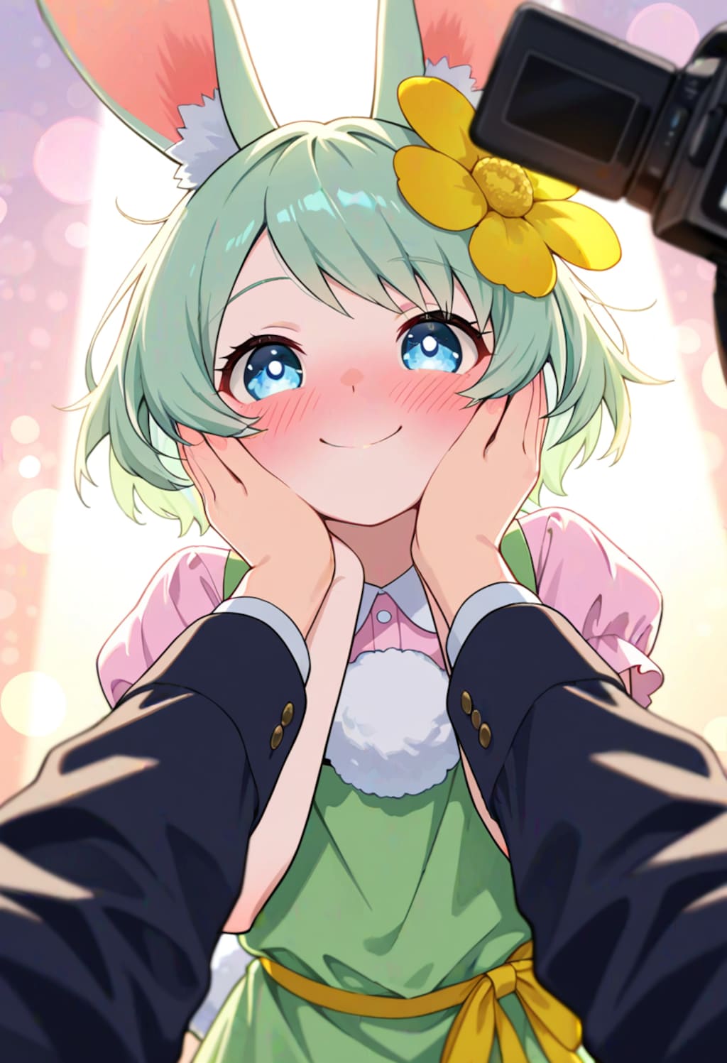 「むにゅ、照れるなぁ……」