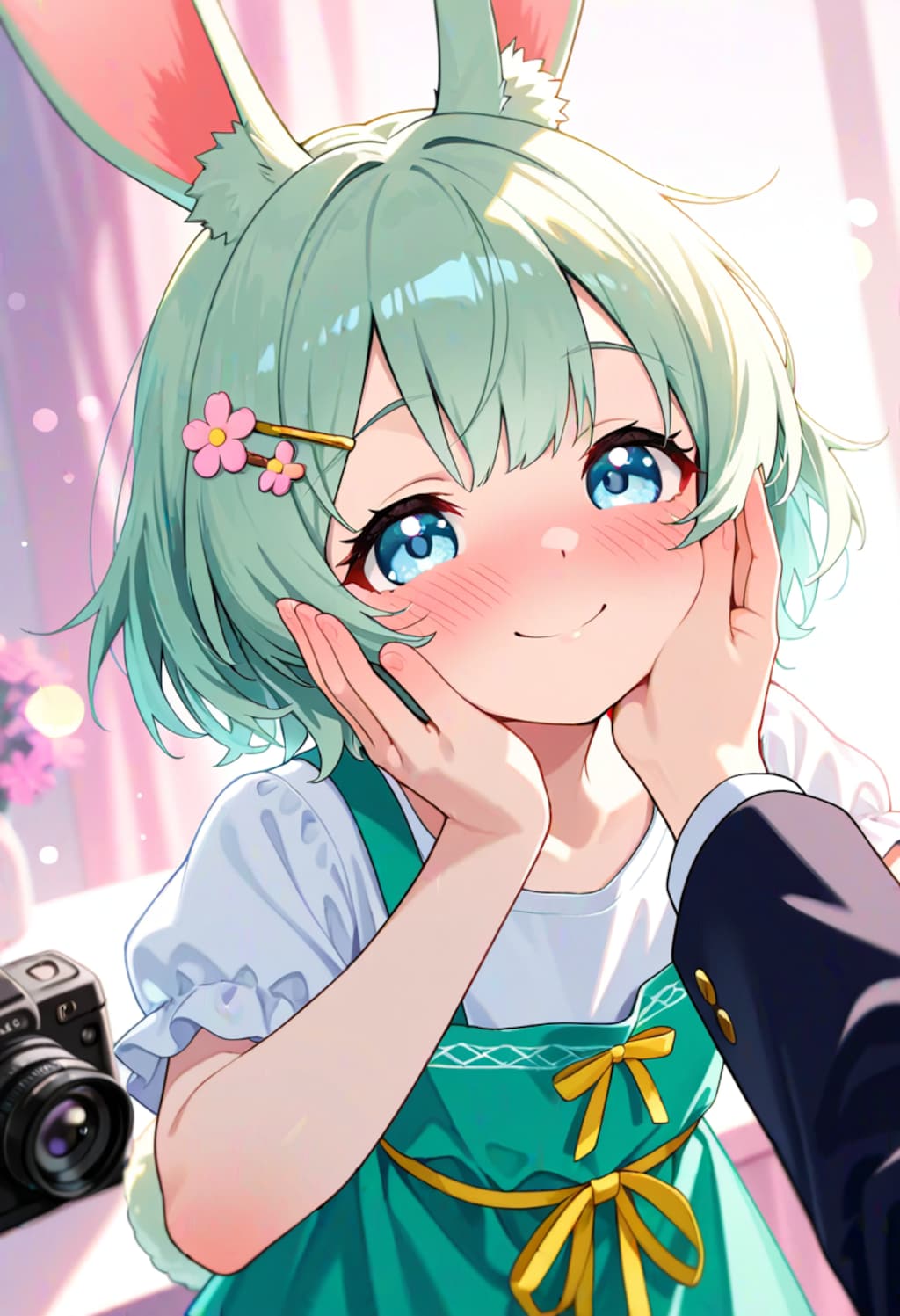 「むにゅ、照れるなぁ……」