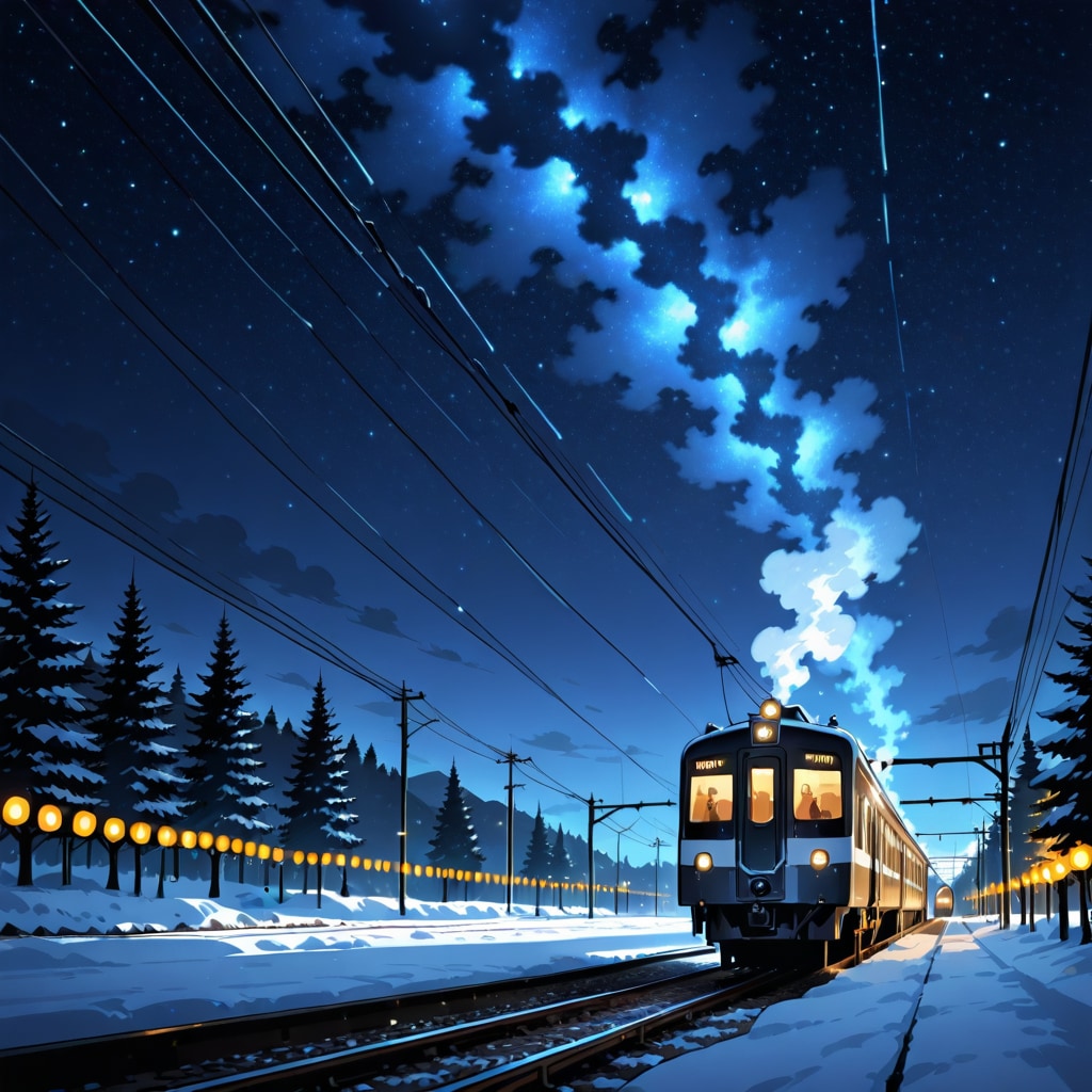 Winter Night Train | の人気AIイラスト・グラビア