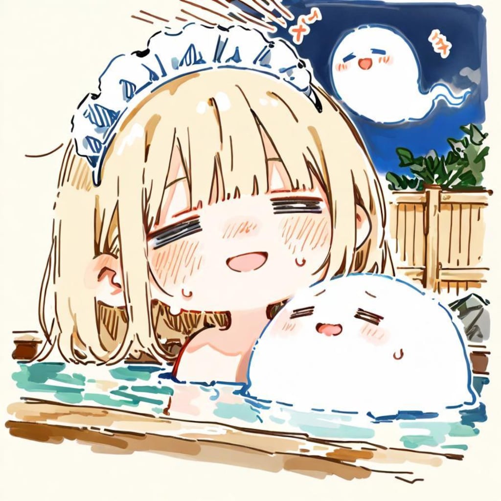 ( -ω-)👻極楽やでぇ…♨️✨✨