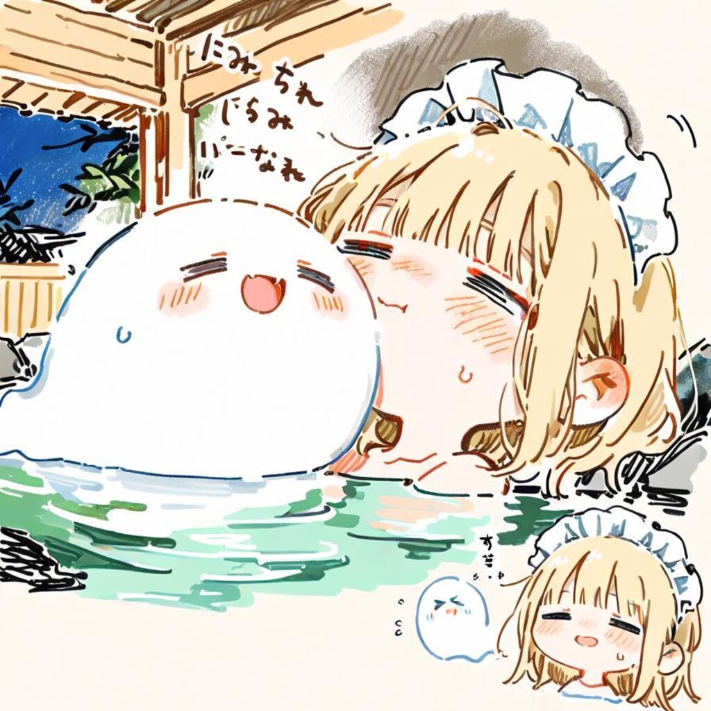 ( -ω-)👻極楽やでぇ…♨️✨✨