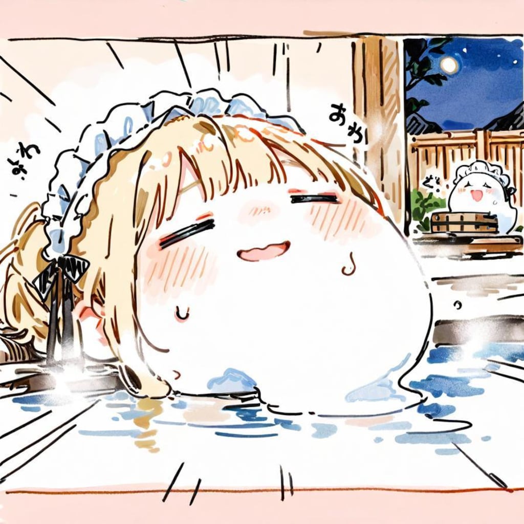 ( -ω-)👻極楽やでぇ…♨️✨✨