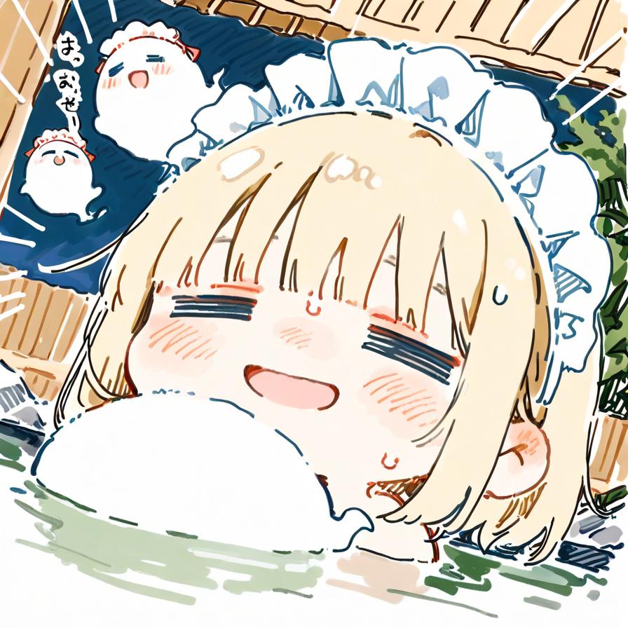 ( -ω-)👻極楽やでぇ…♨️✨✨ | の人気AIイラスト・グラビア