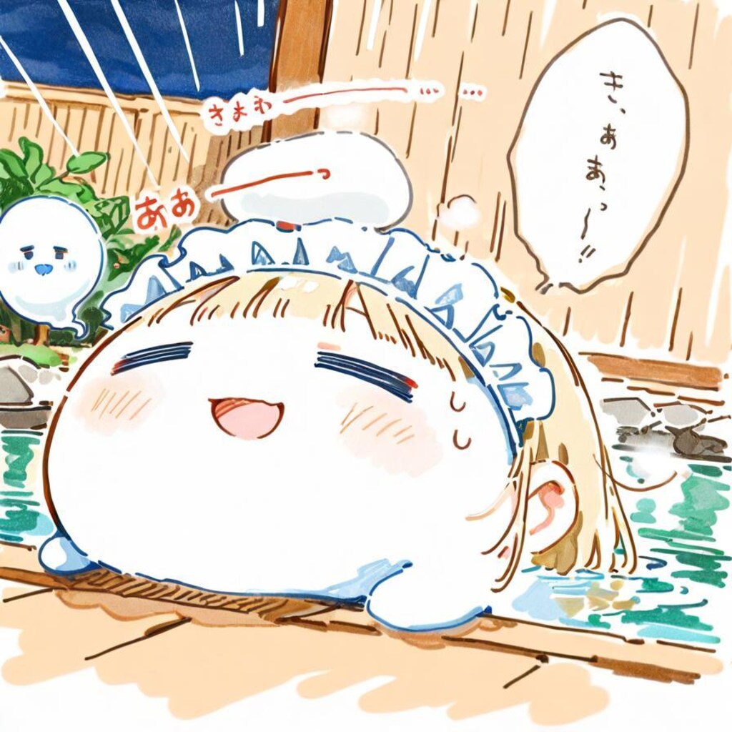 ( -ω-)👻極楽やでぇ…♨️✨✨