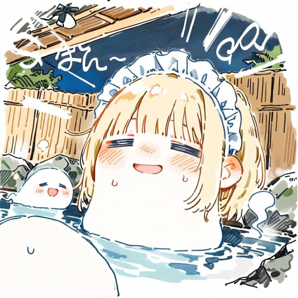 ( -ω-)👻極楽やでぇ…♨️✨✨