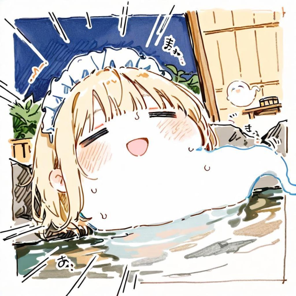 ( -ω-)👻極楽やでぇ…♨️✨✨