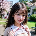 胸見せチャレンジ(春の公園編) 12枚目