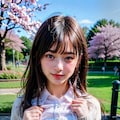 胸見せチャレンジ(春の公園編) 3枚目
