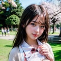 胸見せチャレンジ(春の公園編) 6枚目